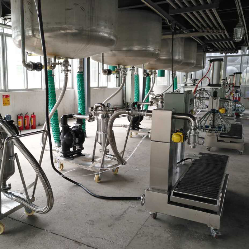 江門 廠房 膠粘劑生產線 罐裝及壓蓋機整套化工設備(圖1)